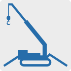 symbol ikona piktogram na stronę www przedstawiająca sprzęt dźwig