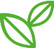 ikona geometryczna linearna jednokolorowa ilustracja wektorowa zielonych listków jako symbolu kategorii produktów ekologicznych w sklepie internetowym