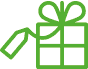 ikona geometryczna linearna jednokolorowa ilustracja wektorowa paczki prezentu jako symbolu kategorii produktów na prezent w sklepie internetowym