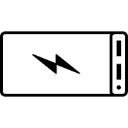 linearna ikona kategorii produktu akcesoriów do telefonu: power banki