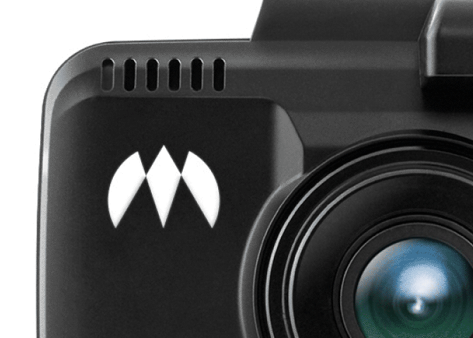 electronics brand logo in use on video camera
