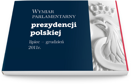 projekt okładki folderu o Prezydencji Polskiej w Unii Europejskiej, stworzony dla Senatu